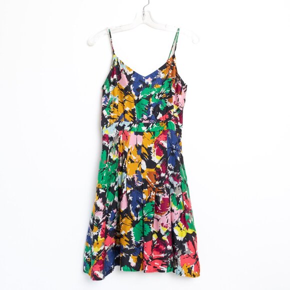 J. Crew Floral Midi Dress, Multicolor, Size 2 - Picture 2 of 13